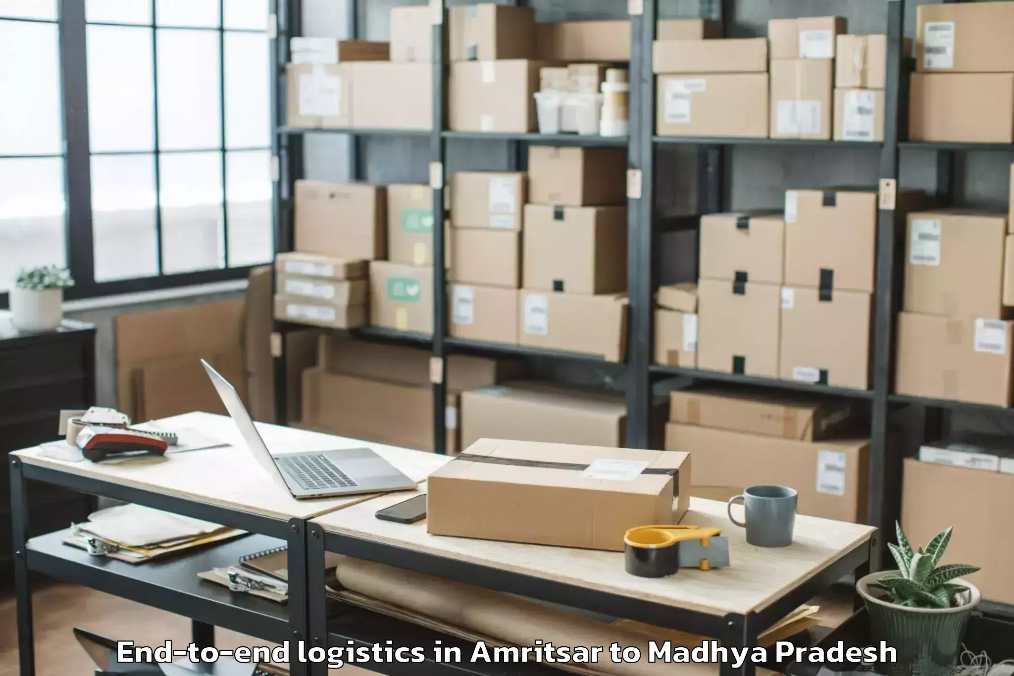 Top Amritsar to Harpalpur End To End Logistics Available